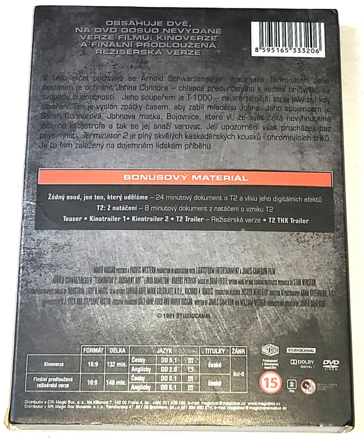 Terminátor 2: Den zúčtování 1991 2DVD