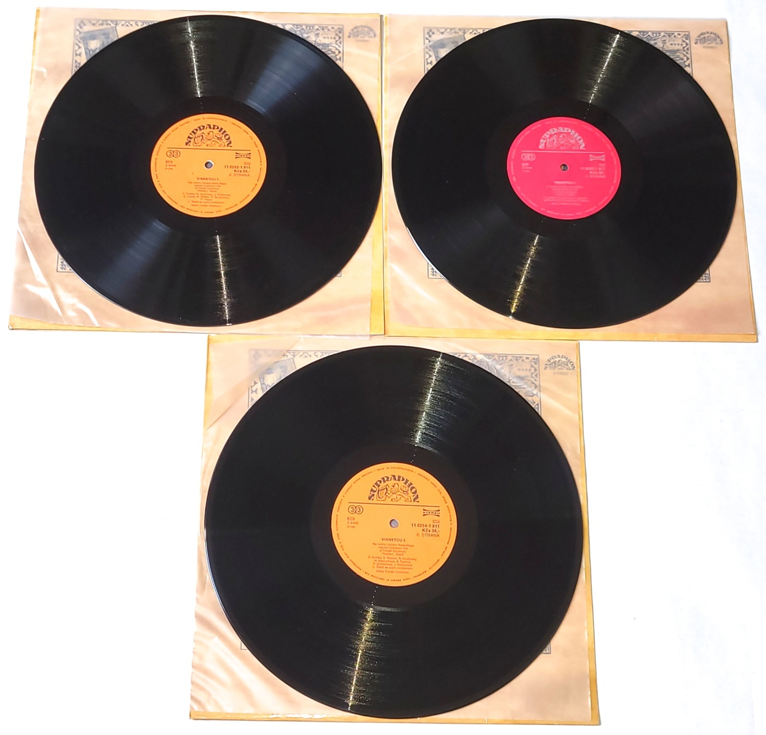 Karl May – Vinnetou 1 / 2 / 3 1989 EX, VYPRANÉ Vinyl (kompletní sada 3 x LP)