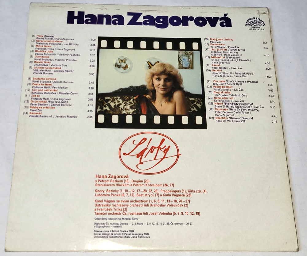 Hana Zagorová – Lávky 1985 VG-, VYPRANÁ Vinyl (2LP)