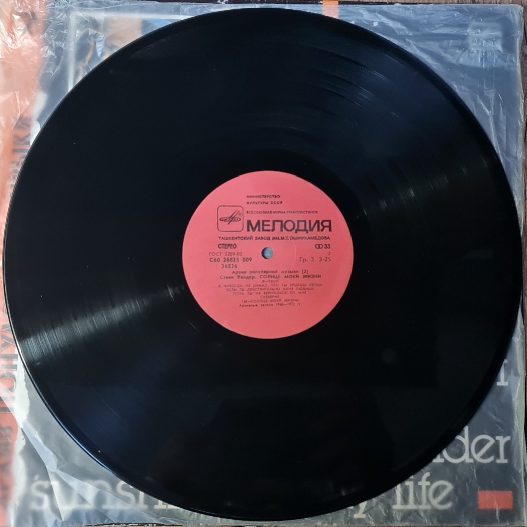 Stevie Wonder – Sunshine Of My Life 1988 VG, VYPRANÁ Vinyl (LP)