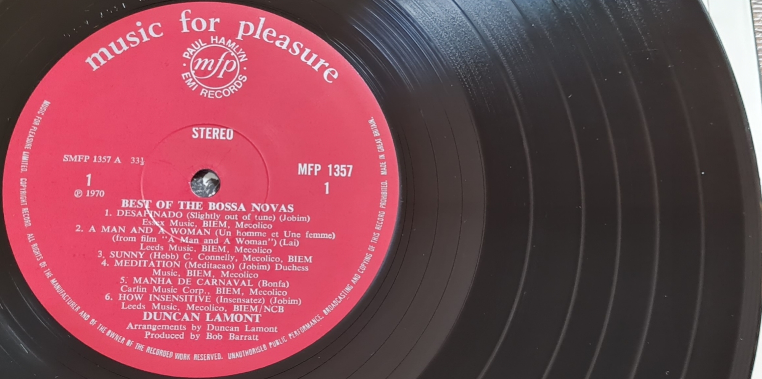 Duncan Lamont – Best Of The Bossa Novas 1970 VG, VYPRANÁ Vinyl (LP)
