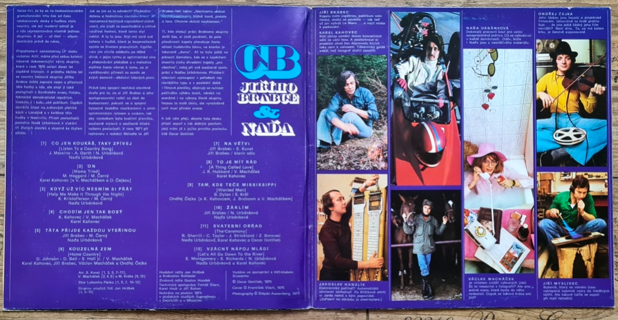 CB Jiřího Brabce & Naďa – 3 1975 VG, VYPRANÁ Vinyl (LP)