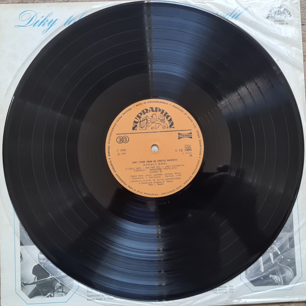 Rudolf Rokl – Díky Tobě Jsem Se Znovu Narodil 1976 VG+, VYPRANÁ Vinyl (LP)