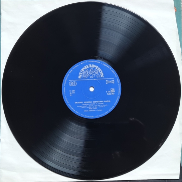 KYTAROVÝ RECITÁL ZE SKLADEB J. S. BACHA – MILAN ZELENKA 1978 VG, VYPRANÁ Vinyl (LP)