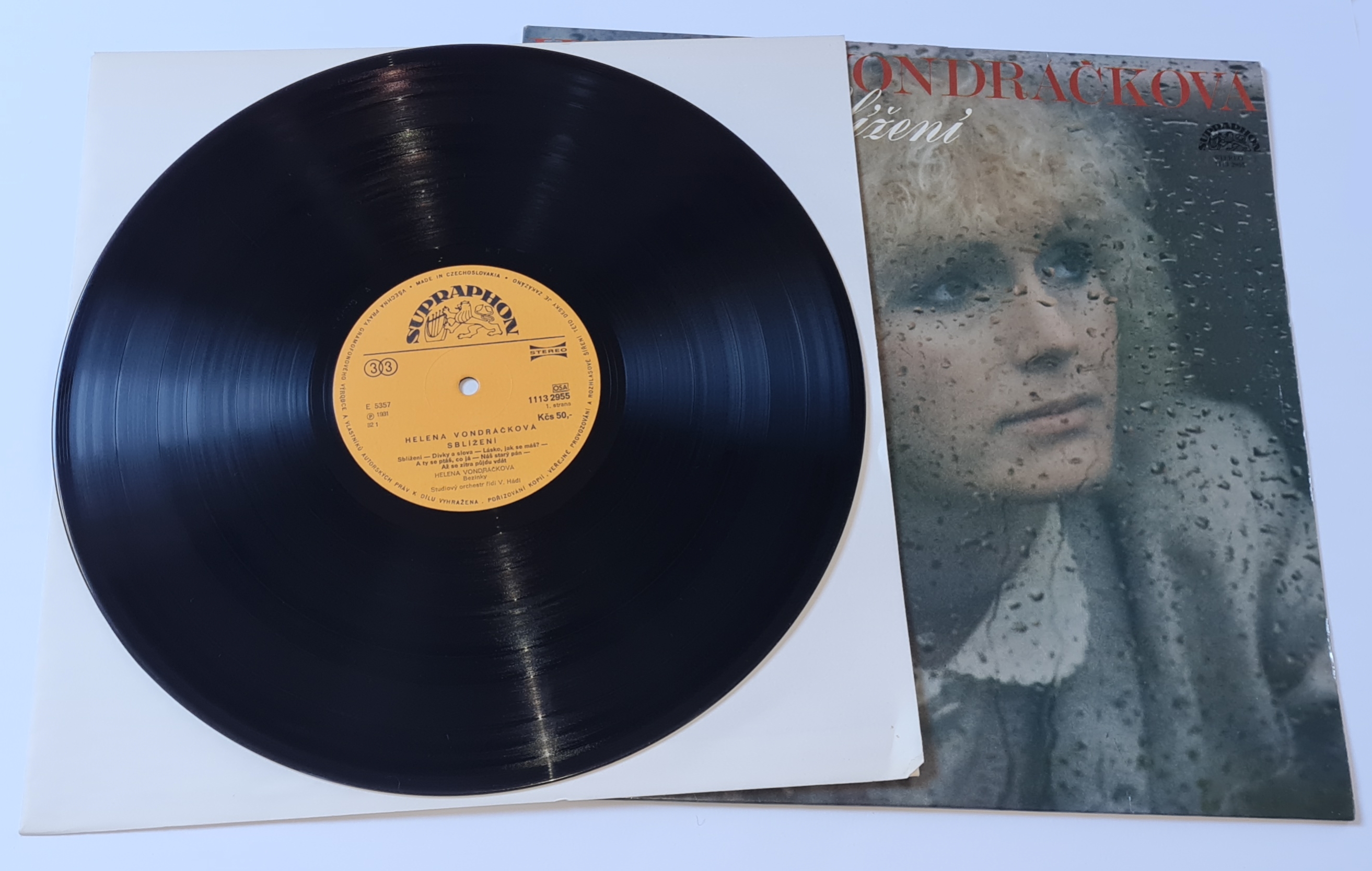 Helena Vondráčková – Sblížení 1981 VG+, VYPRANÁ Vinyl (LP)