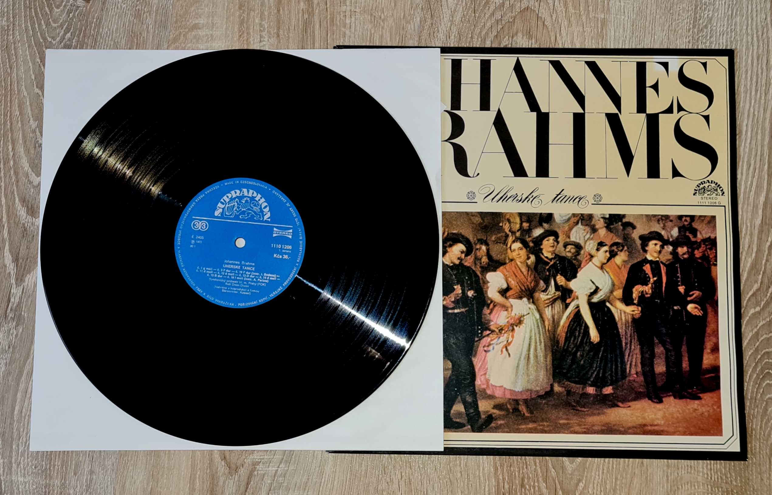 Johannes Brahms, Symfonický Orchestr HL. M. Prahy (FOK), Dean Dixon – Uherské Tance 1972 EX, VYPRANÁ Vinyl (LP)