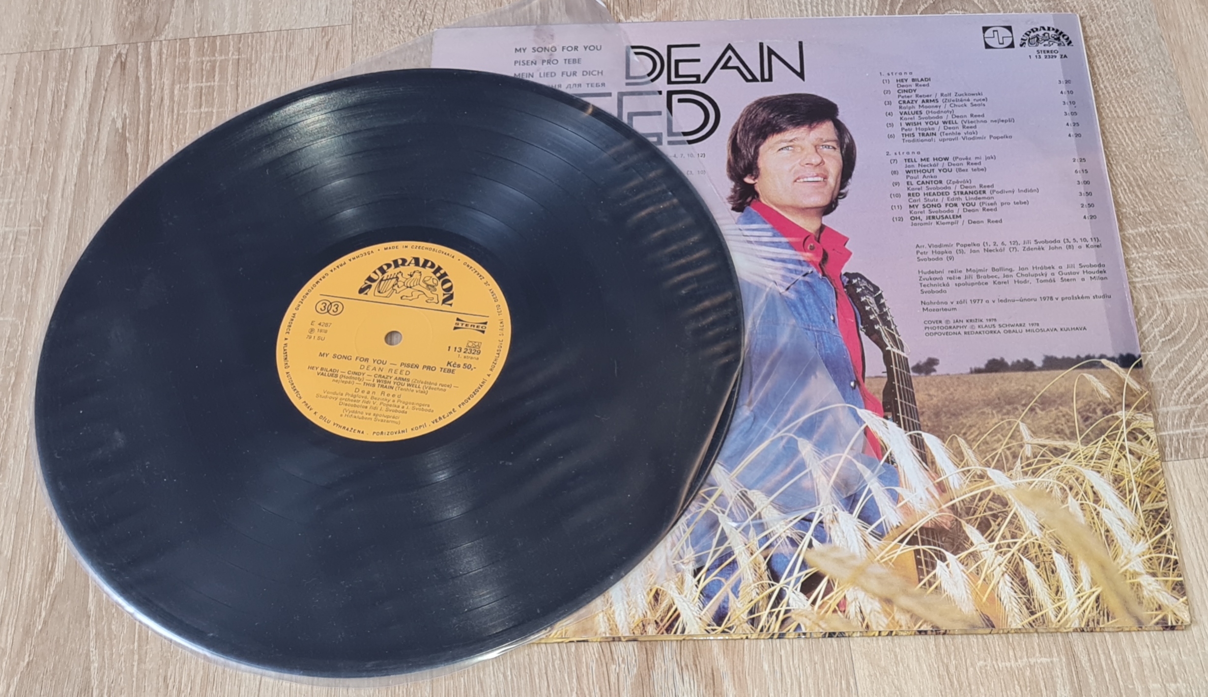 Dean Reed – My Song For You (Píseň Pro Tebe) 1978 EX, VYPRANÁ Vinyl (LP)