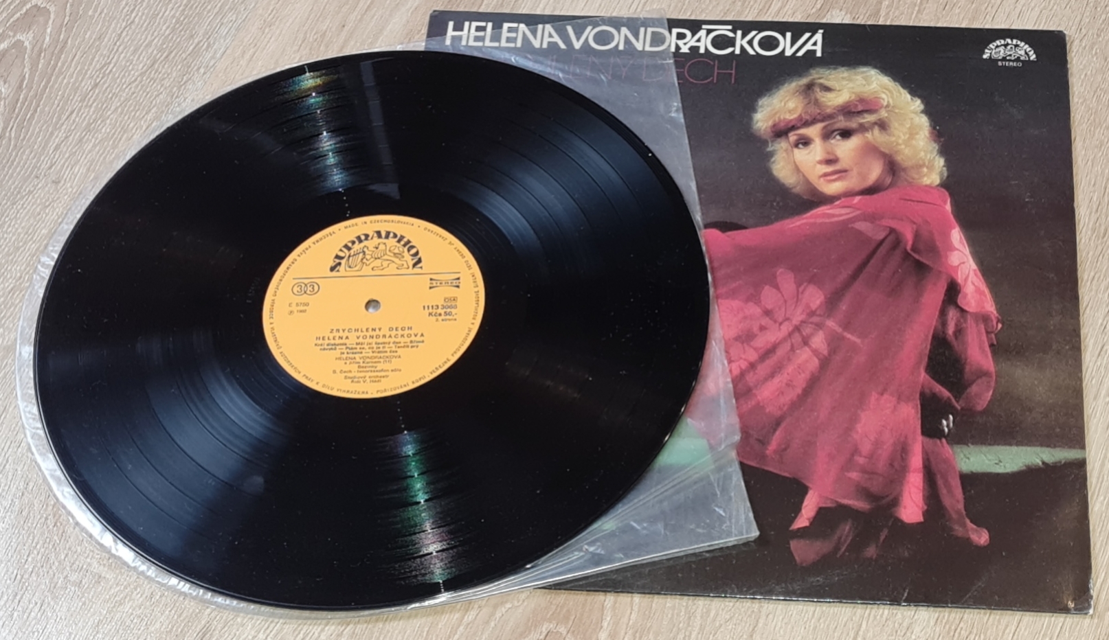 Helena Vondráčková – Zrychlený Dech 1982 VG+, VYPRANÁ Vinyl (LP)