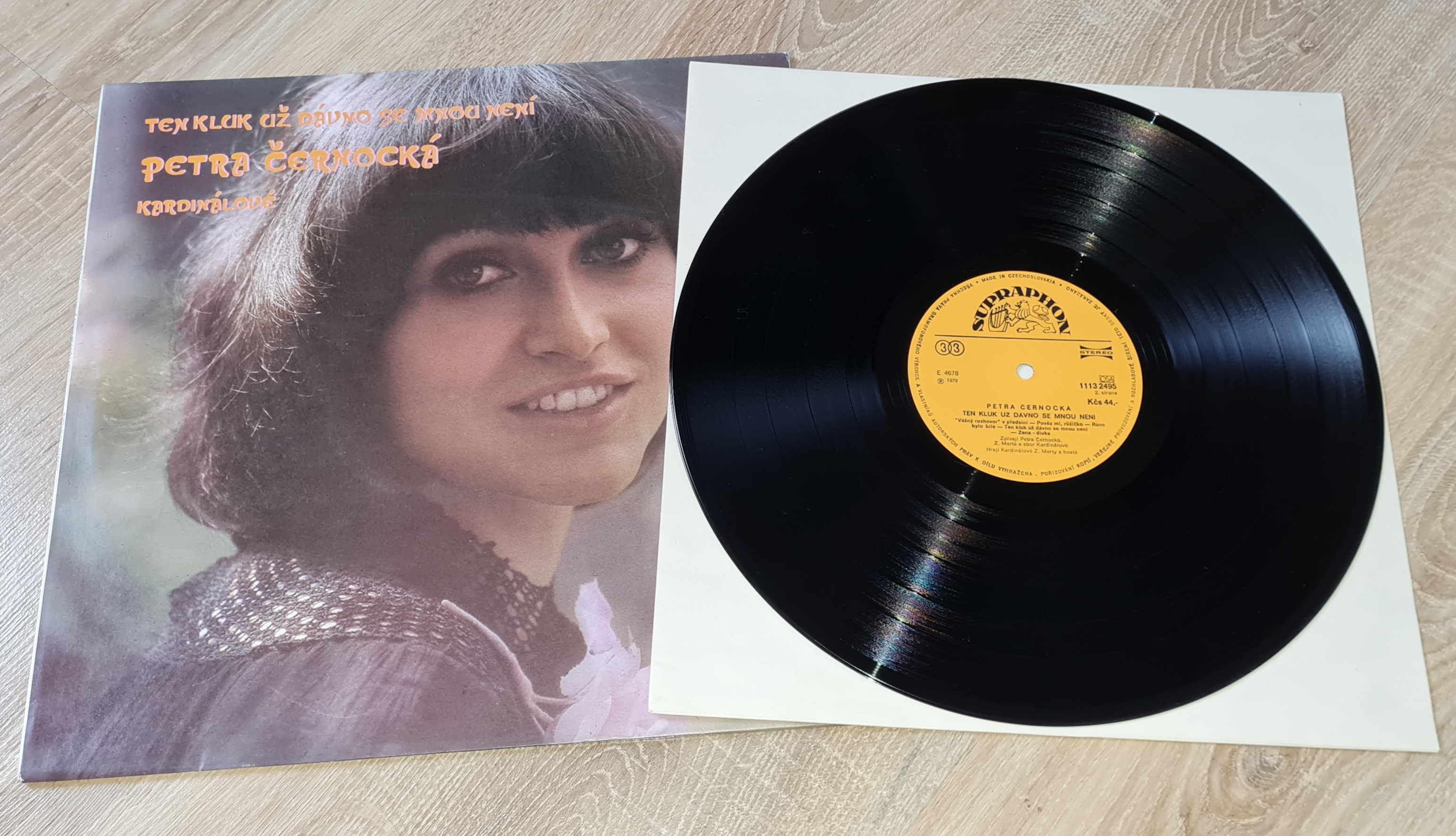 Petra Černocká, Kardinálové – Ten Kluk Už Dávno Se Mnou Není 1979 VG+, VYPRANÁ Vinyl (LP)
