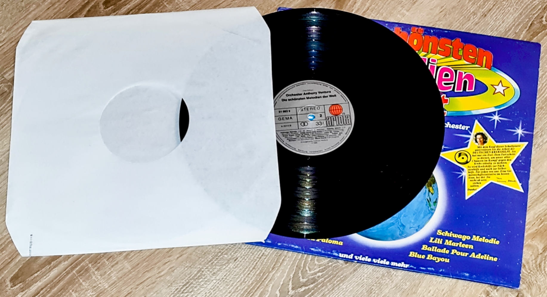 Orchester Anthony Ventura – Die Schönsten Melodien Der Welt 1980 G+, VYPRANÁ Vinyl (LP)