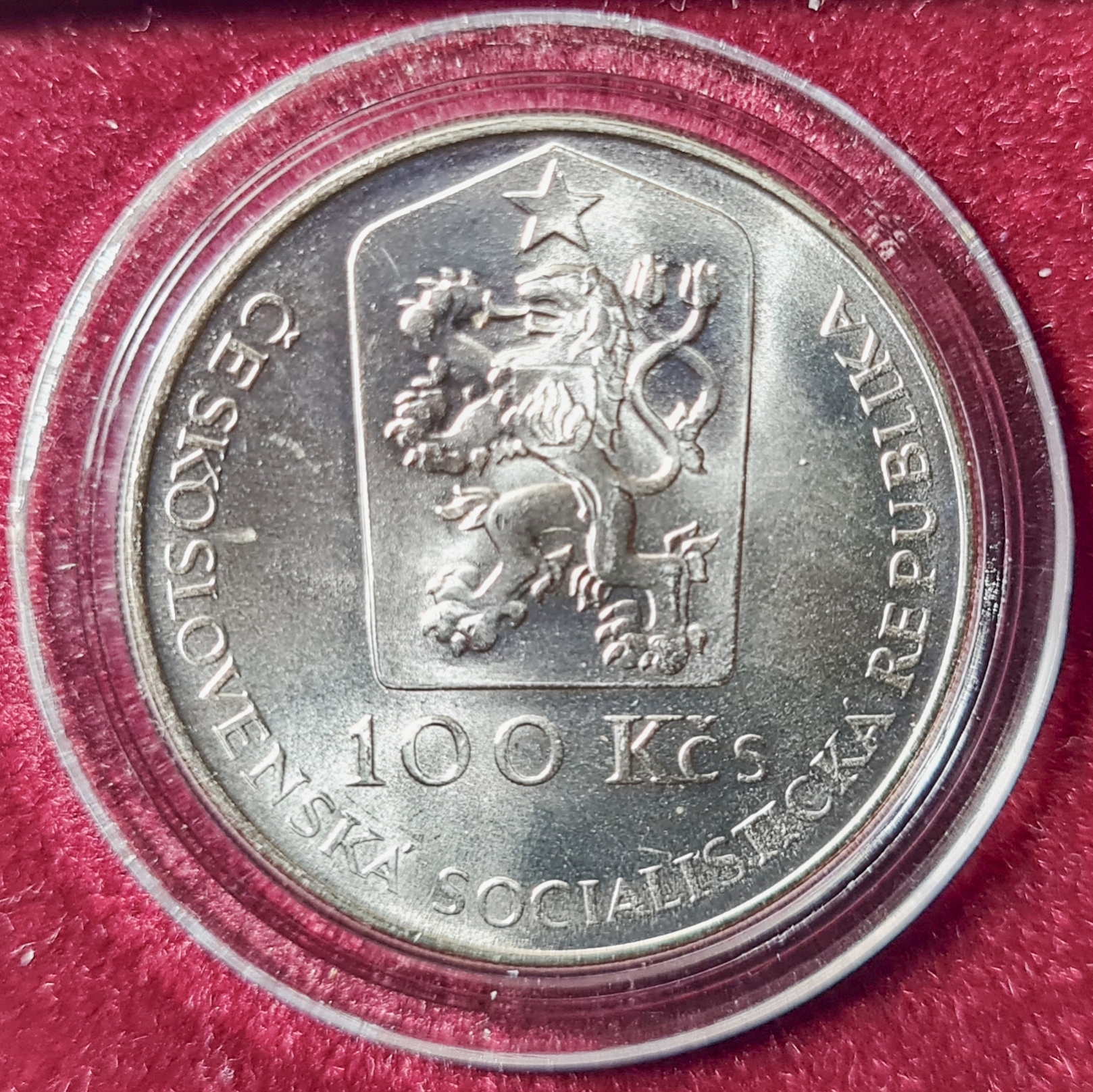 Ag 100 Koruna 1990 Jan Kupecký mince