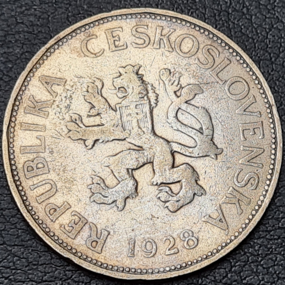 Ag 5 Koruna 1928, mince