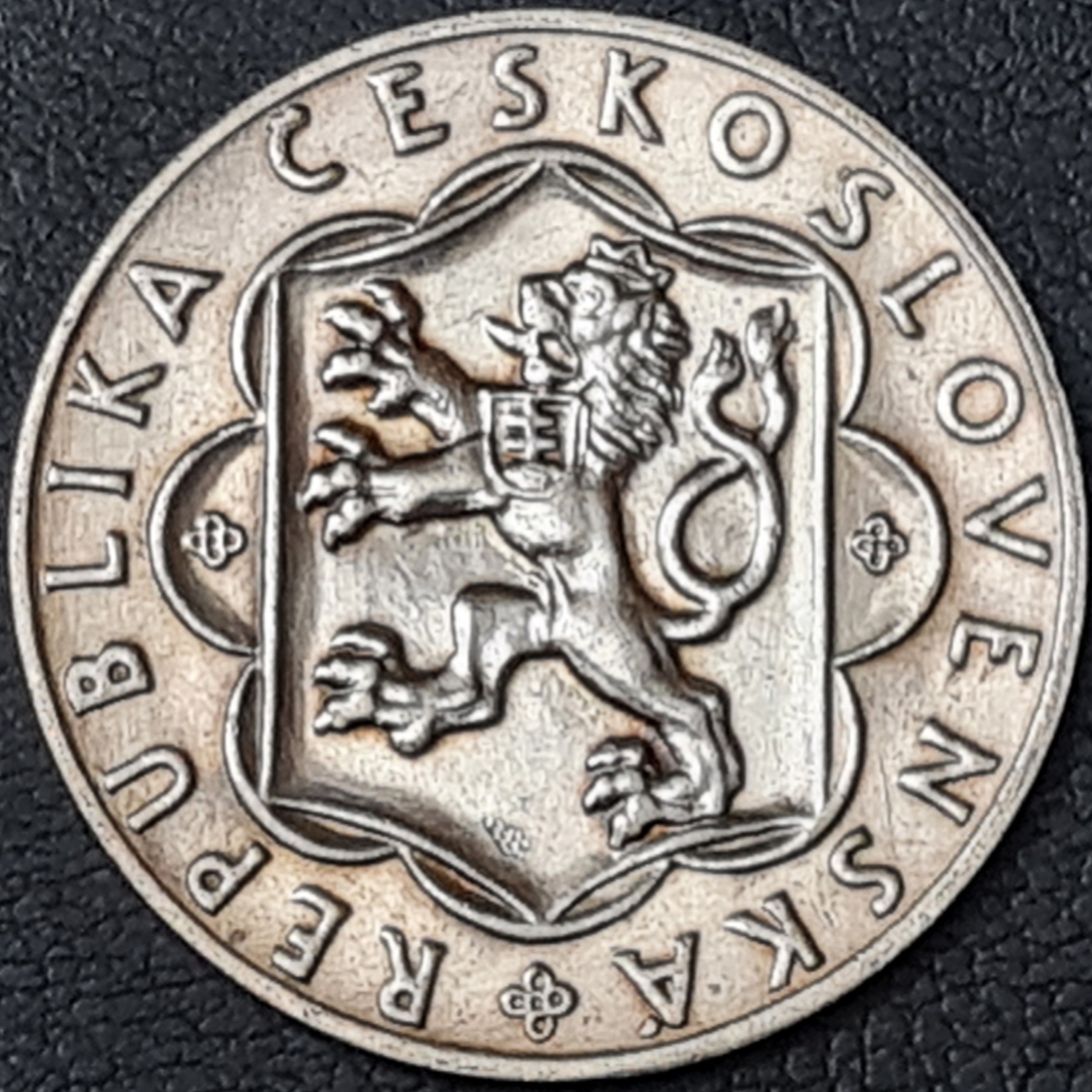 Ag 25 Koruna 1954 - 10. výročí SNP, mince