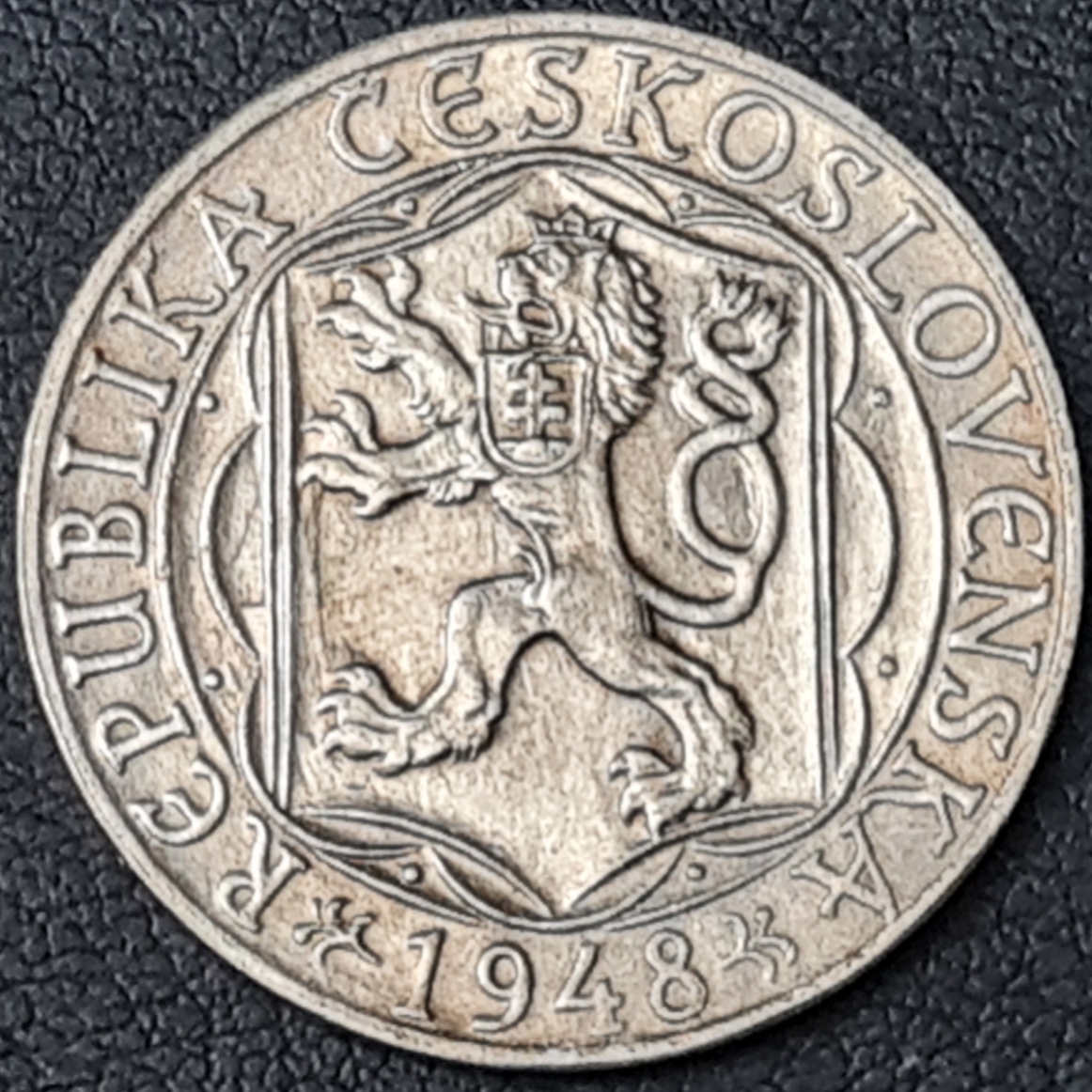 Ag 100 koruna 1948 - 600. výročí založení University Karlovy, mince