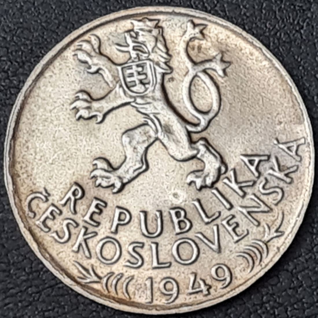 Ag 100 koruna 1949 - 700. výročí vydání jihlavského horního práva, mince