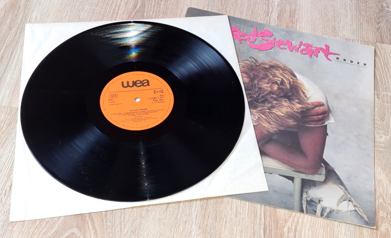 Rod Stewart – Out Of Order 1989 VG+, VYPRANÁ Vinyl (LP)