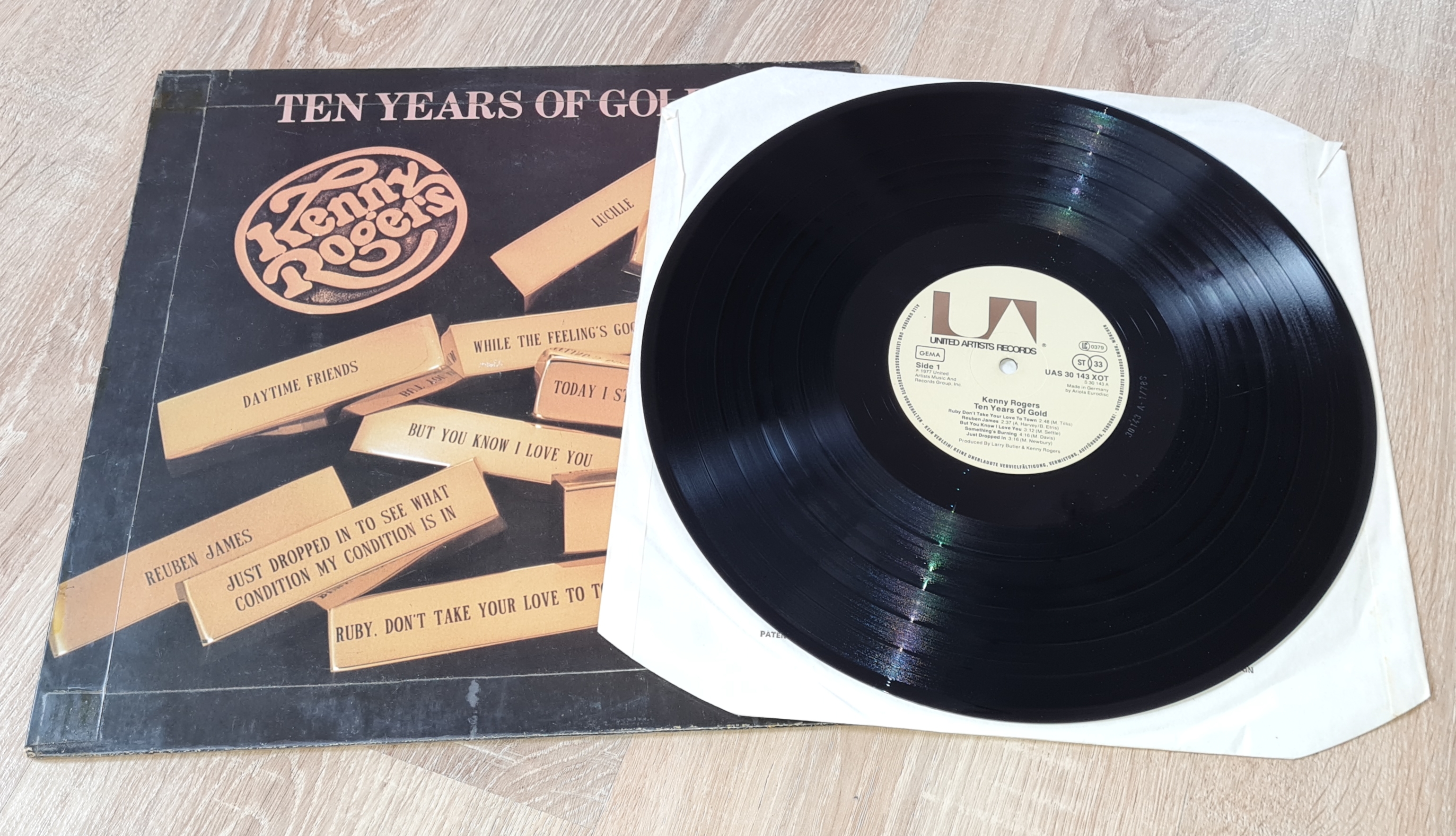 Kenny Rogers – Ten Years Of Gold 1977 VG+, VYPRANÁ Vinyl (LP)