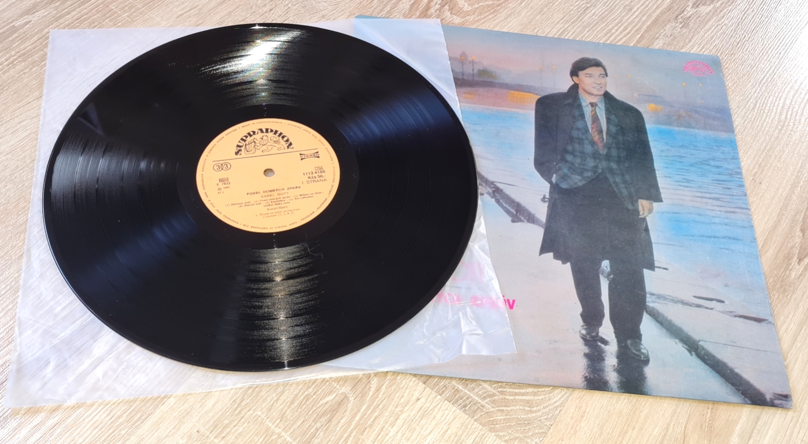 Karel Gott – Posel Dobrých Zpráv 1987 VG+ VYPRANÁ Vinyl (LP)