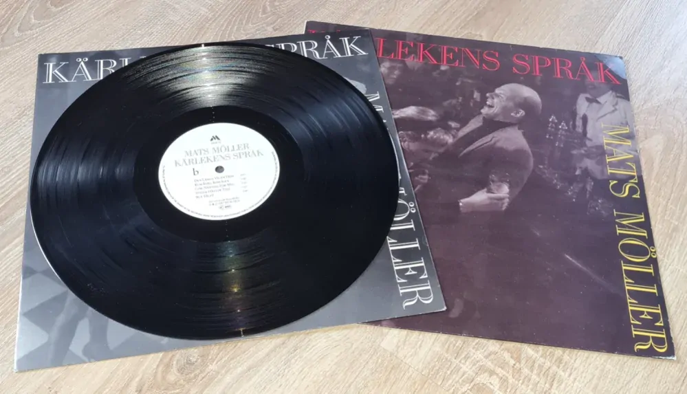 Mats Möller – Kärlekens Språk 1987 VG, VYPRANÁ Vinyl (LP)