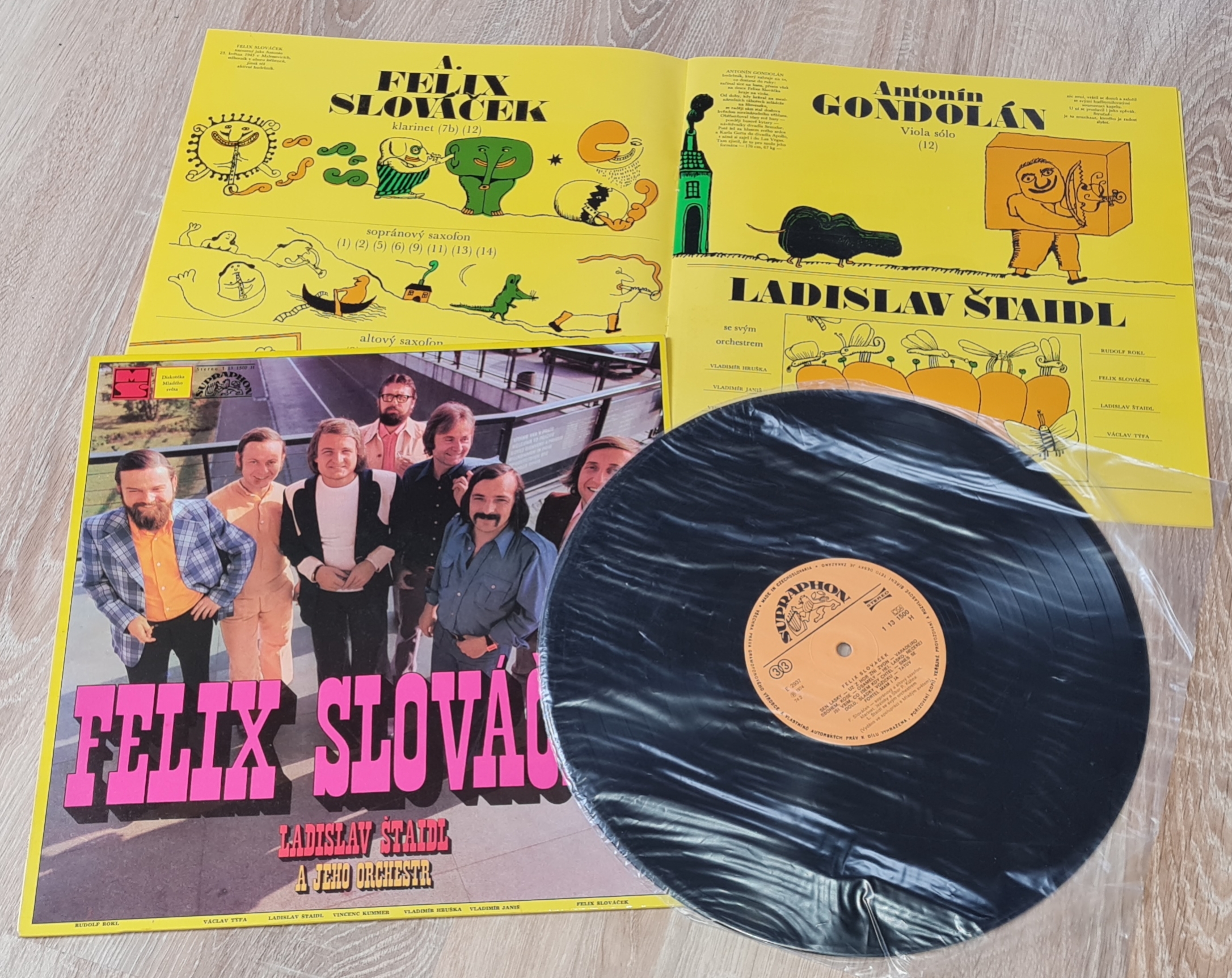 Felix Slováček, Ladislav Štaidl A Jeho Orchestr – Felix Slováček 1974 EX, VYPRANÁ Vinyl (LP + příloha)