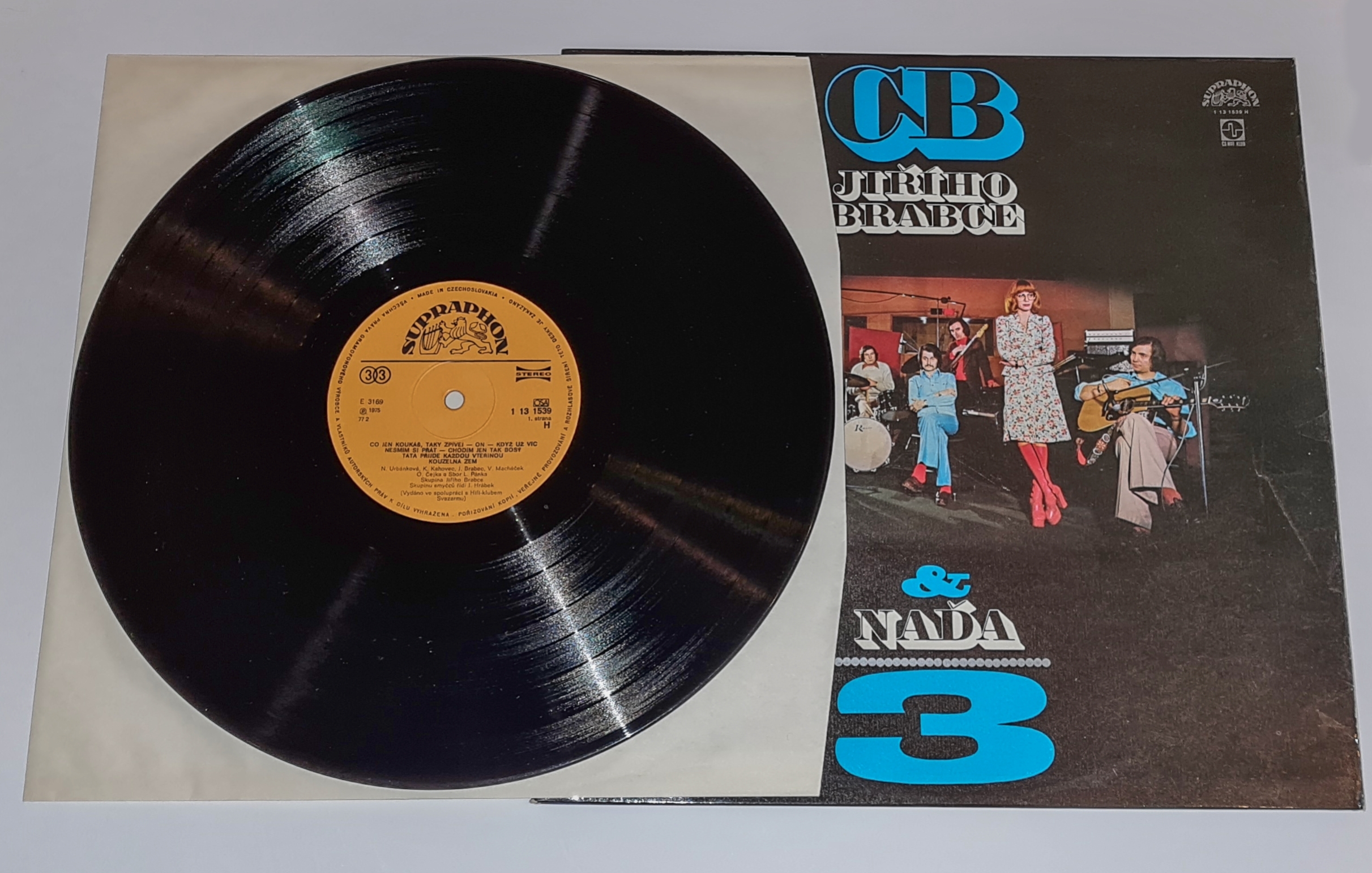 CB Jiřího Brabce & Naďa – 3 1975 EX VYPRANÁ Vinyl (LP)