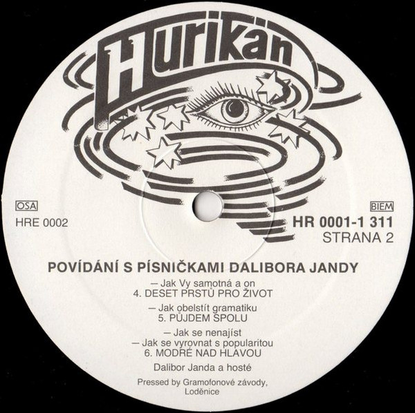 Dalibor Janda – Povídání S Písničkami (Živě) 1990 NOVÁ, NEHRANÁ Vinyl (LP)