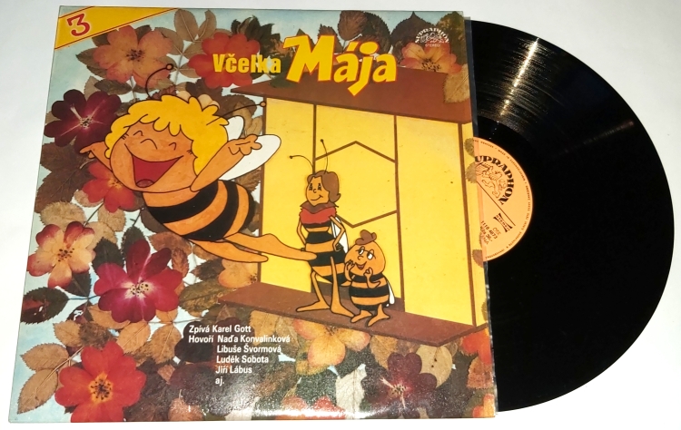 Jiří Šrámek, Tomáš Vondrovic – Včelka Mája (1, 2, 3) 1986 EX, VYPRANÉ Vinyl (3 X LP) Kompletní sada