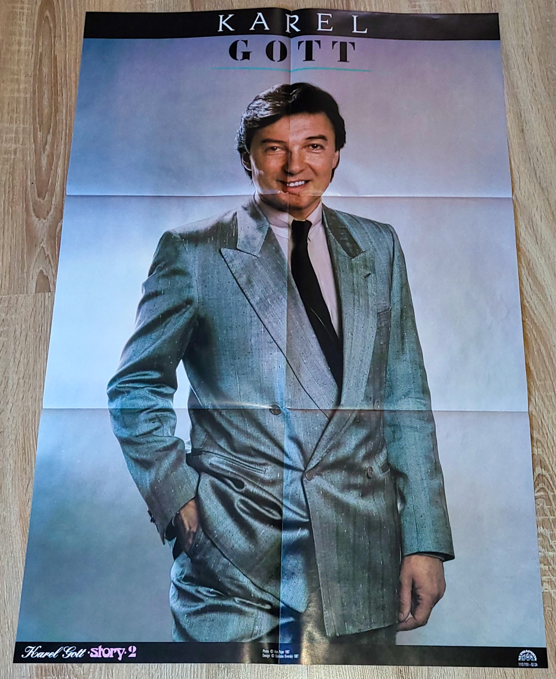 Karel Gott – Story 2, 1987 VG+, VYPRANÉ Vinyl (2LP + příloha a plakát)