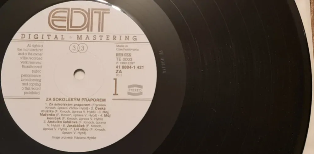 Václav Hybš Orchestra – Za Sokolským Praporem 1990 NOVÁ, NEHRANÁ Vinyl (LP)