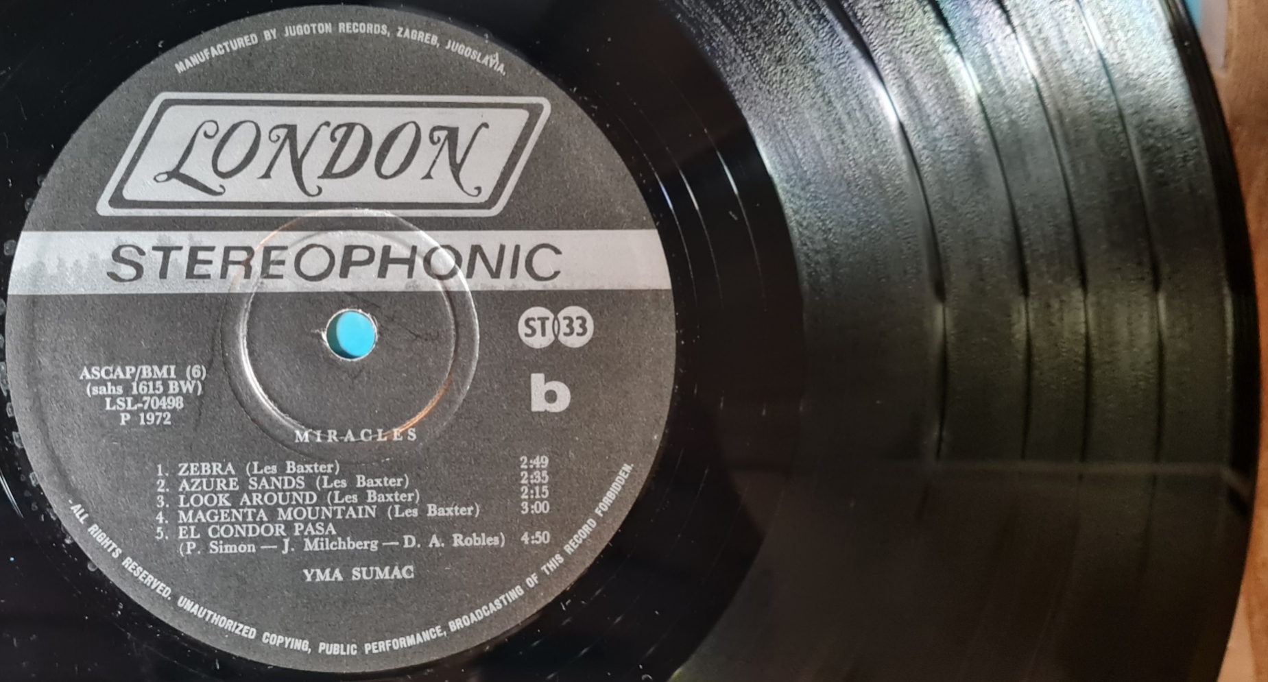 Yma Sumac – Miracles 1973 VG, VYPRANÁ Vinyl (LP)