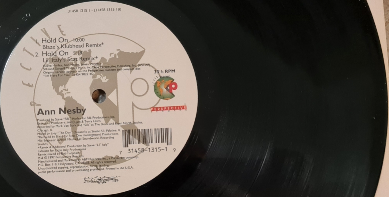 Ann Nesby – Hold On 1997 Single VG+, VYPRANÁ Vinyl
