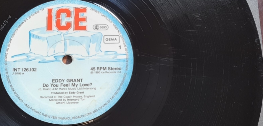 Eddy Grant – Do You Feel My Love? 1980 Maxi-Single VG, VYPRANÁ Vinyl