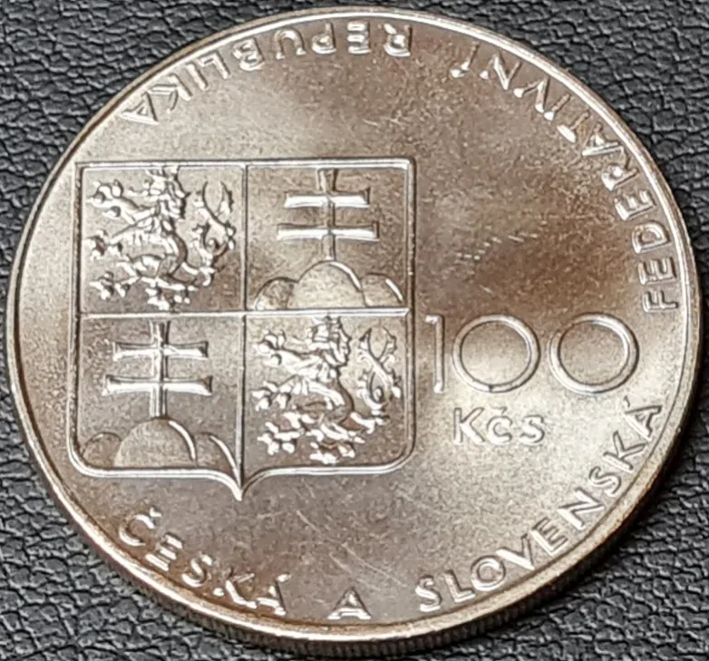 Ag 100 Koruna 1990, Velká Pardubická mince