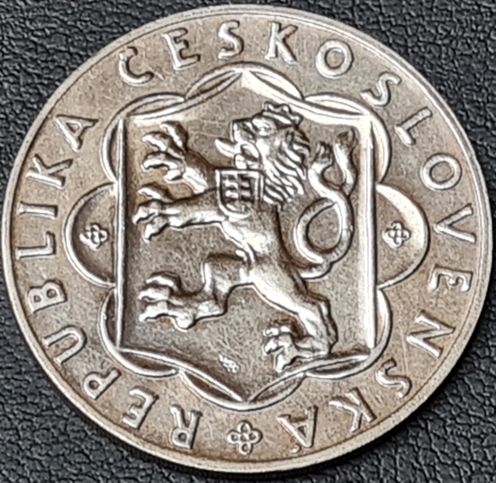 Ag 25 Koruna 1954 - 10. výročí SNP, mince