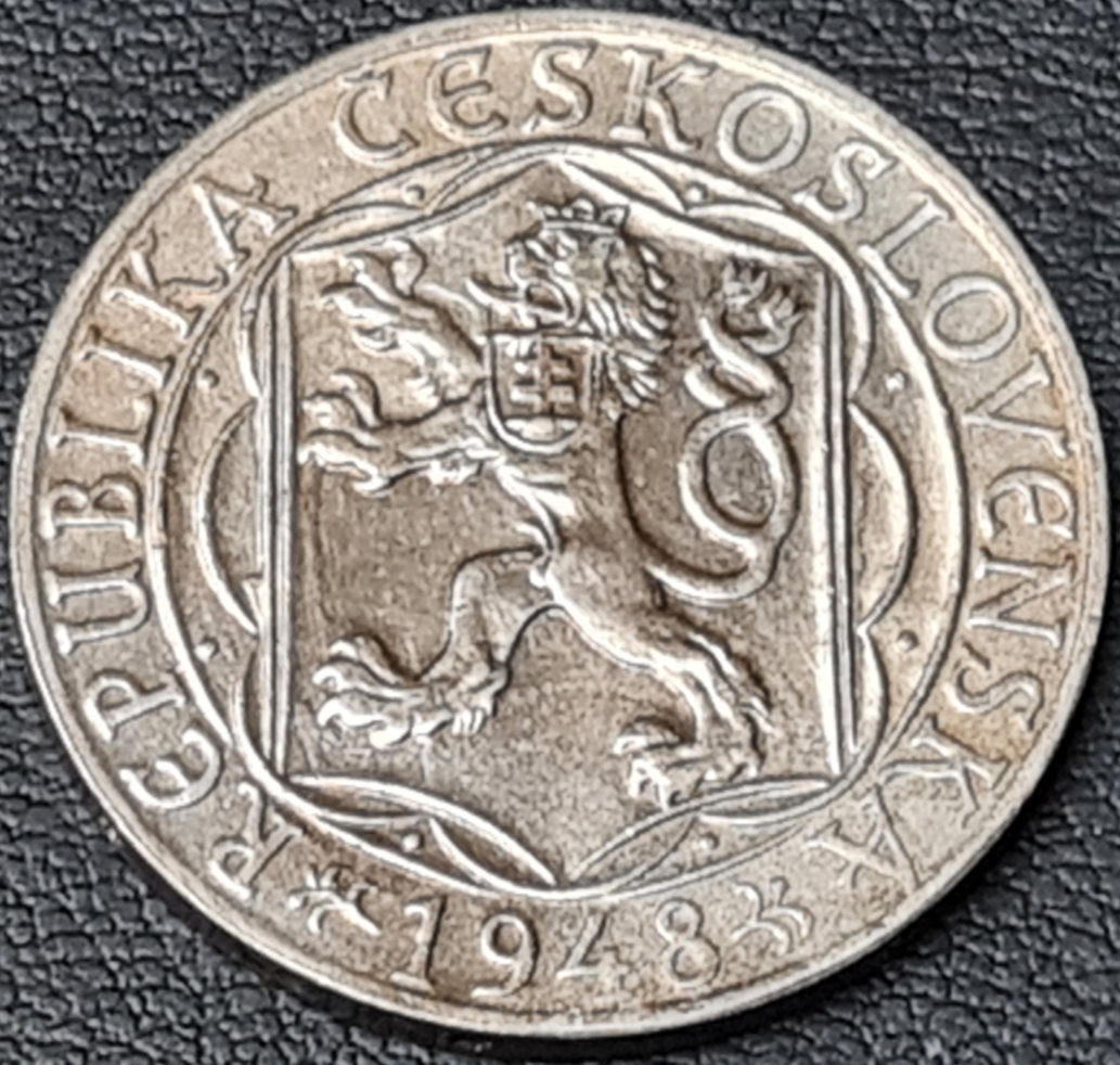 Ag 100 koruna 1948 - 600. výročí založení University Karlovy, mince