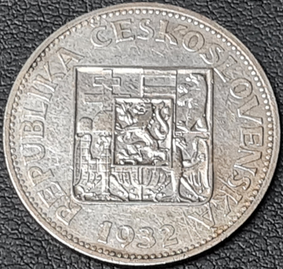 Ag 10 koruna 1932, mince