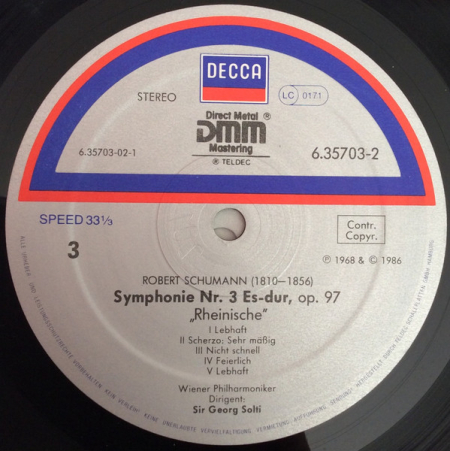 Robert Schumann, Sir Georg Solti, Wiener Philharmoniker – Sämtliche Symphonien 1986 NOVÉ, NEHRANÉ Vinyl (Box Set 2LP)