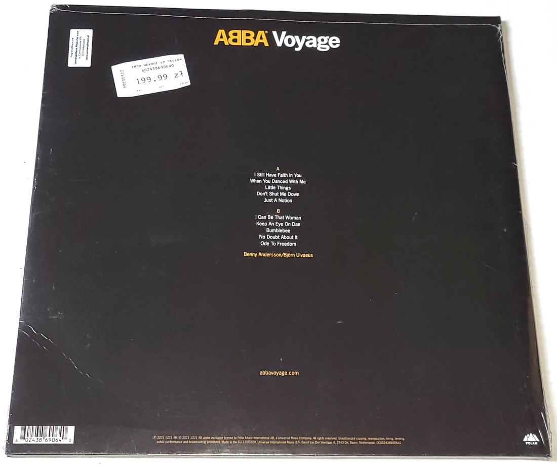 ABBA – Voyage 2021 Limited Yellow LP NOVÉ, NEHRANÉ