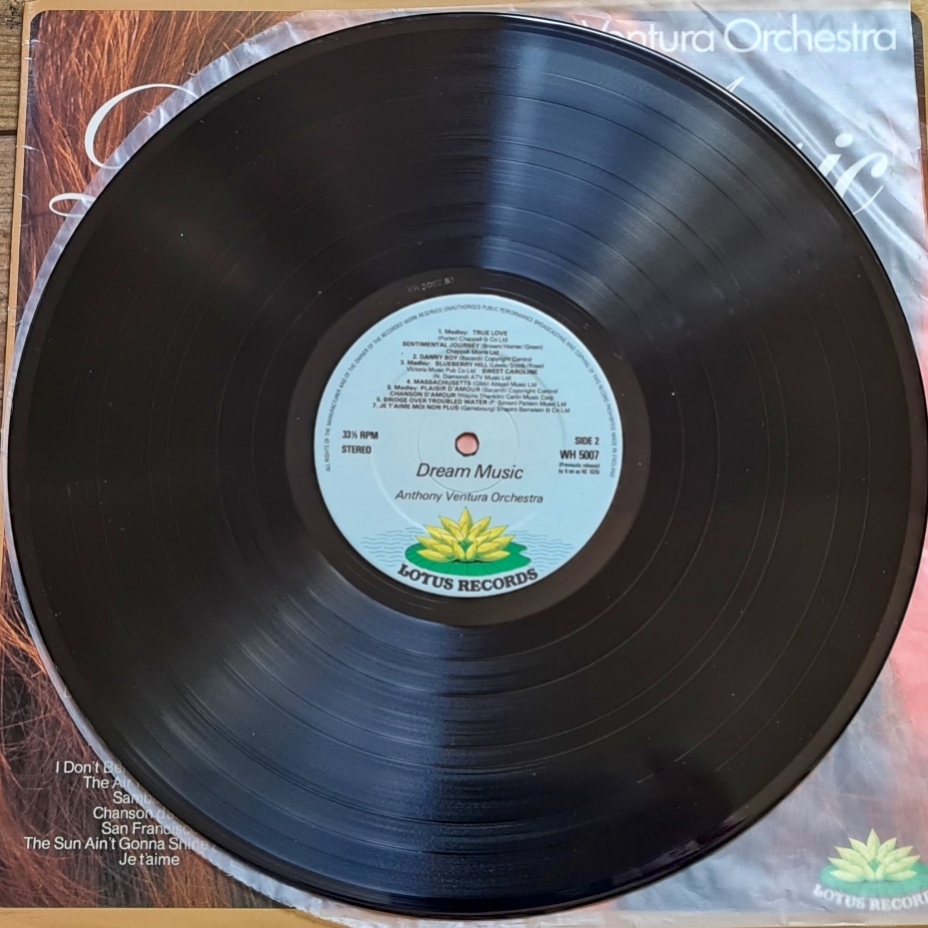 Anthony Ventura Orchestra – Dream Music 1978 VG+, VYPRANÁ Vinyl (LP)