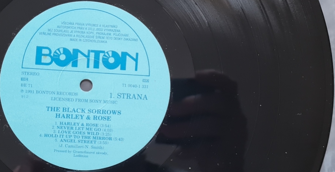 The Black Sorrows – Harley And Ro 1991 VG+, VYPRANÁ Vinyl (LP)