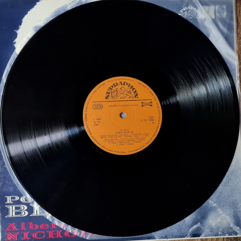 Albert Nicholas – Poslední Blues 1975 VG, VYPRANÁ Vinyl (LP)