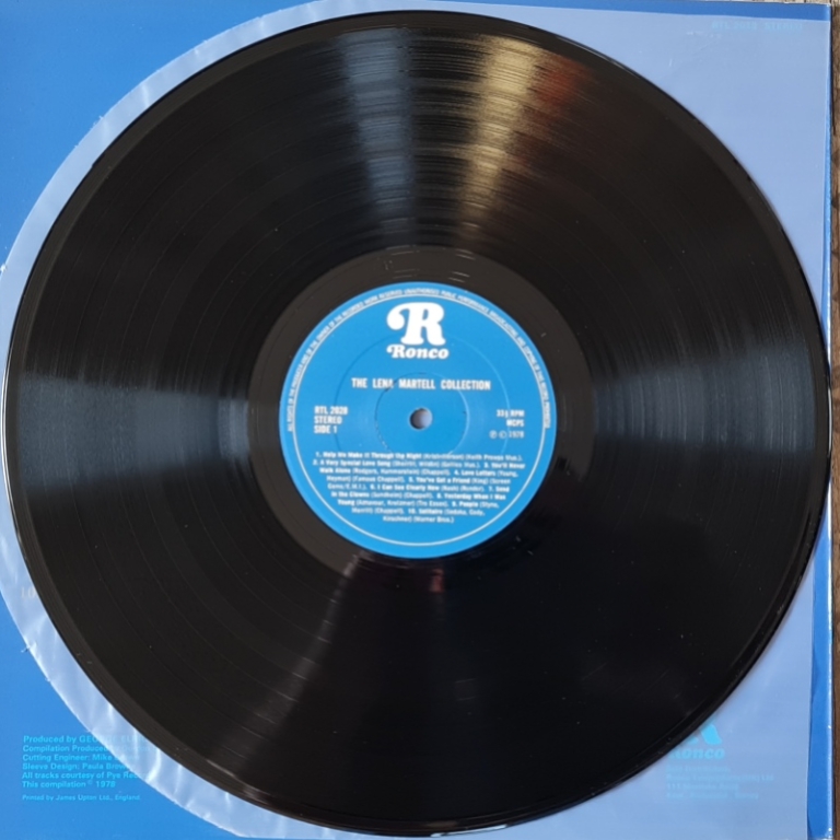 Lena Martell – The Lena Martell Collection 1978 VG+, VYPRANÁ Vinyl (LP)