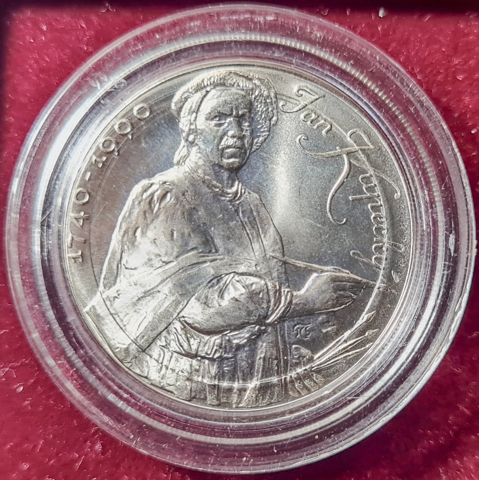 Ag 100 Koruna 1990 Jan Kupecký mince