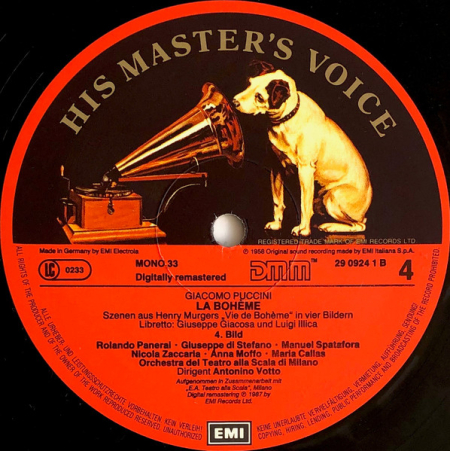 Puccini - Callas, Di Stefano, Panerai, Moffo, Orchestra E Coro Del Teatro Alla Scala di Milano, Votto – La Bohème 1993 NOVÉ, NEHRANÉ Vinyl (Box Set 2LP)