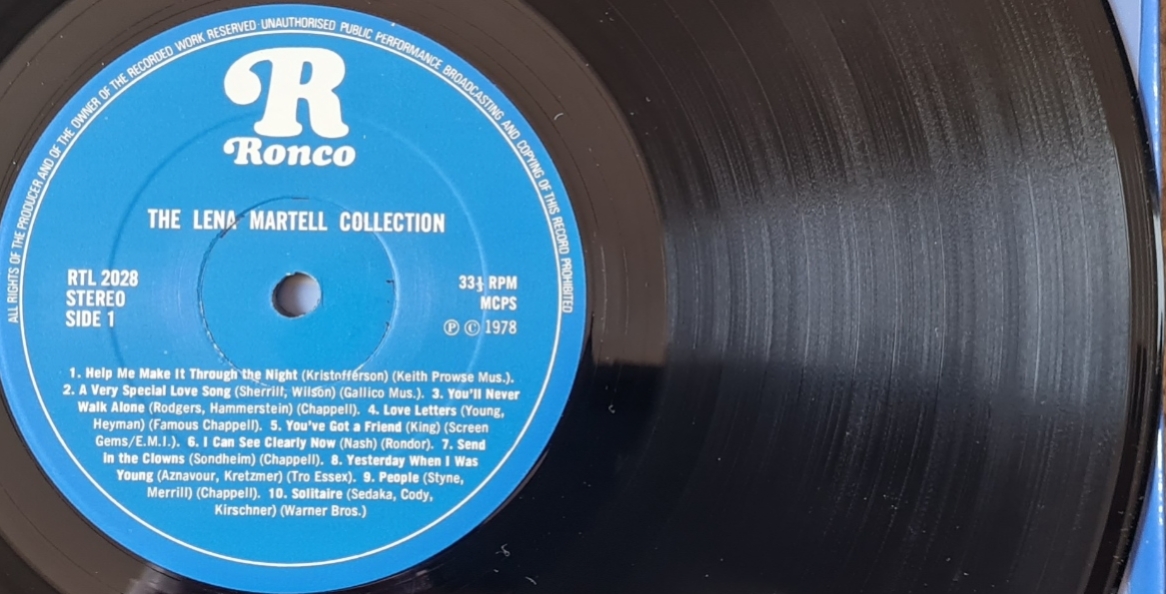 Lena Martell – The Lena Martell Collection 1978 VG+, VYPRANÁ Vinyl (LP)