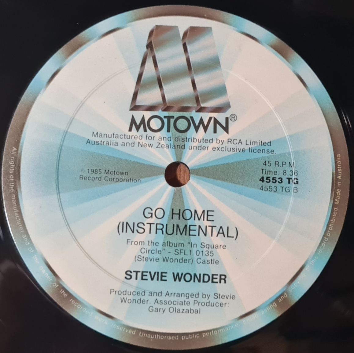 Stevie Wonder – Go Home 1985 Single VG+, VYPRANÁ Vinyl