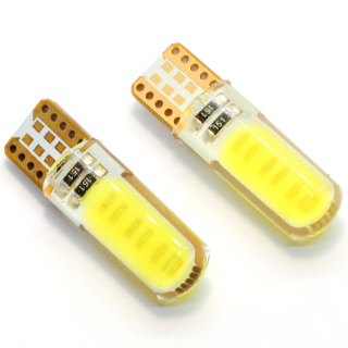 LED žárovky (10ks) W5W T10 - Bílá (COB LED) 12V, Výhodné balení! COB003