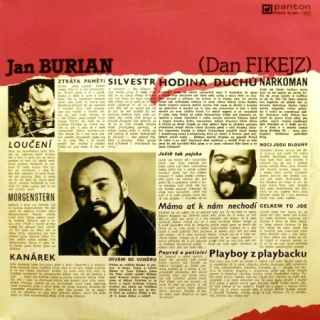 Jan Burian ( Dan Fikejz) – Hodina Duchů 1989 VG, VYPRANÁ Vinyl (LP)