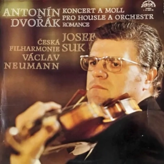 Antonín Dvořák, Josef Suk, Česká Filharmonie, Václav Neumann – Koncert A Moll Pro Housle A Orchestr / Romance 1978 EX, VYPRANÁ Vinyl (LP)