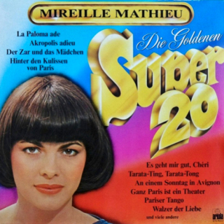 Mireille Mathieu – Die Goldenen Super 20 1977 VG-, VYPRANÁ Vinyl (LP)